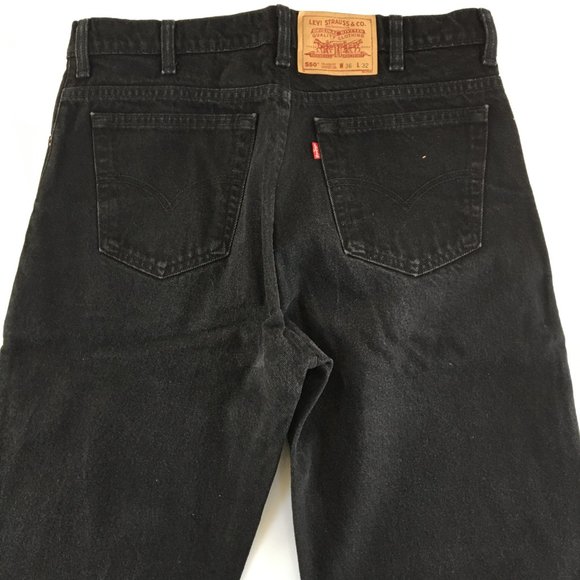 Levi's 550 Vintage Canada Made Black Jeans *36X32 - Picture 5 of 11